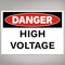 Avery High Voltage Labels, Waterproof, UV Resistant, Preprinted, 3.5" x 5", 8 Warning Decal Labels